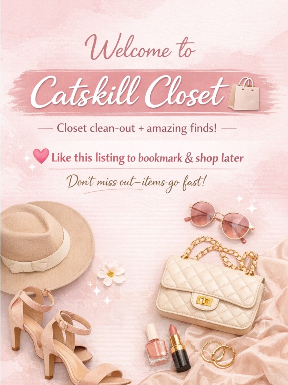 Like this flyer to follow my Catskill Closet!